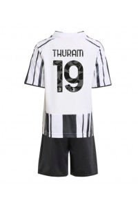 Juventus Khephren Thuram #19 Babytruitje Thuis tenue Kind 2025-26 Korte Mouw (+ Korte broeken)